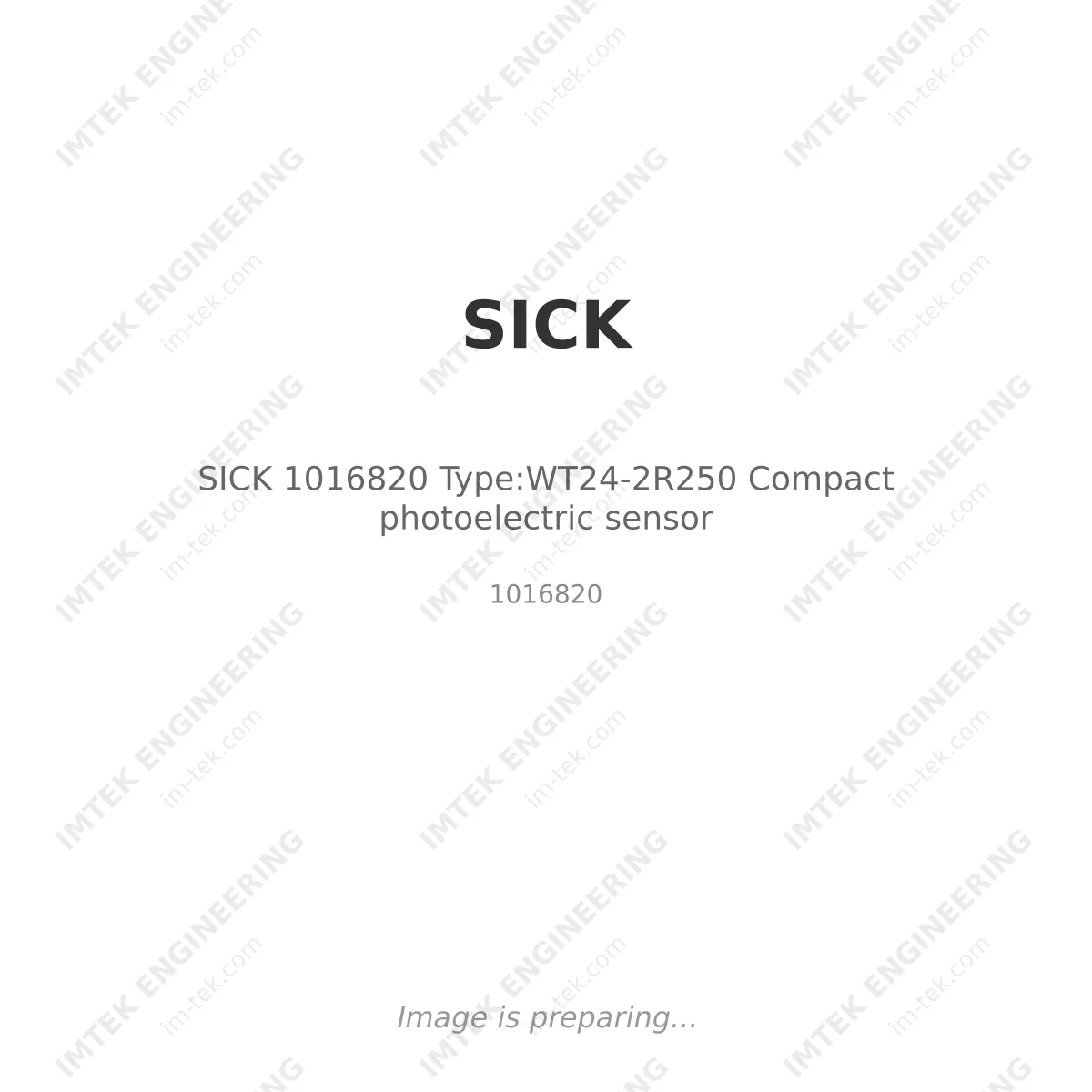 SICK SICK 1016820 Type:WT24-2R250 Compact photoelectric sensor - 1016820