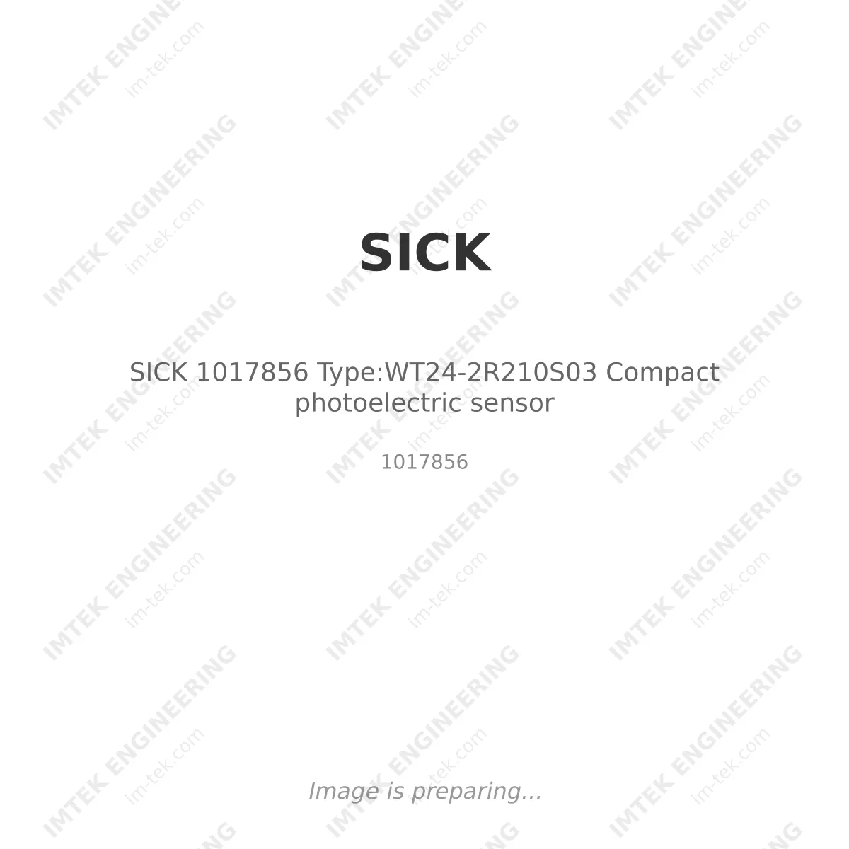 SICK SICK 1017856 Type:WT24-2R210S03 Compact photoelectric sensor - 1017856