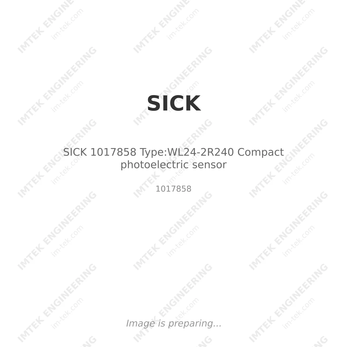 SICK SICK 1017858 Type:WL24-2R240 Compact photoelectric sensor - 1017858