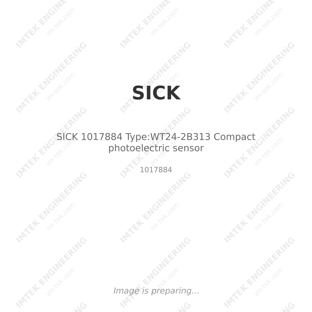 SICK SICK 1017884 Type:WT24-2B313 Compact photoelectric sensor - 1017884