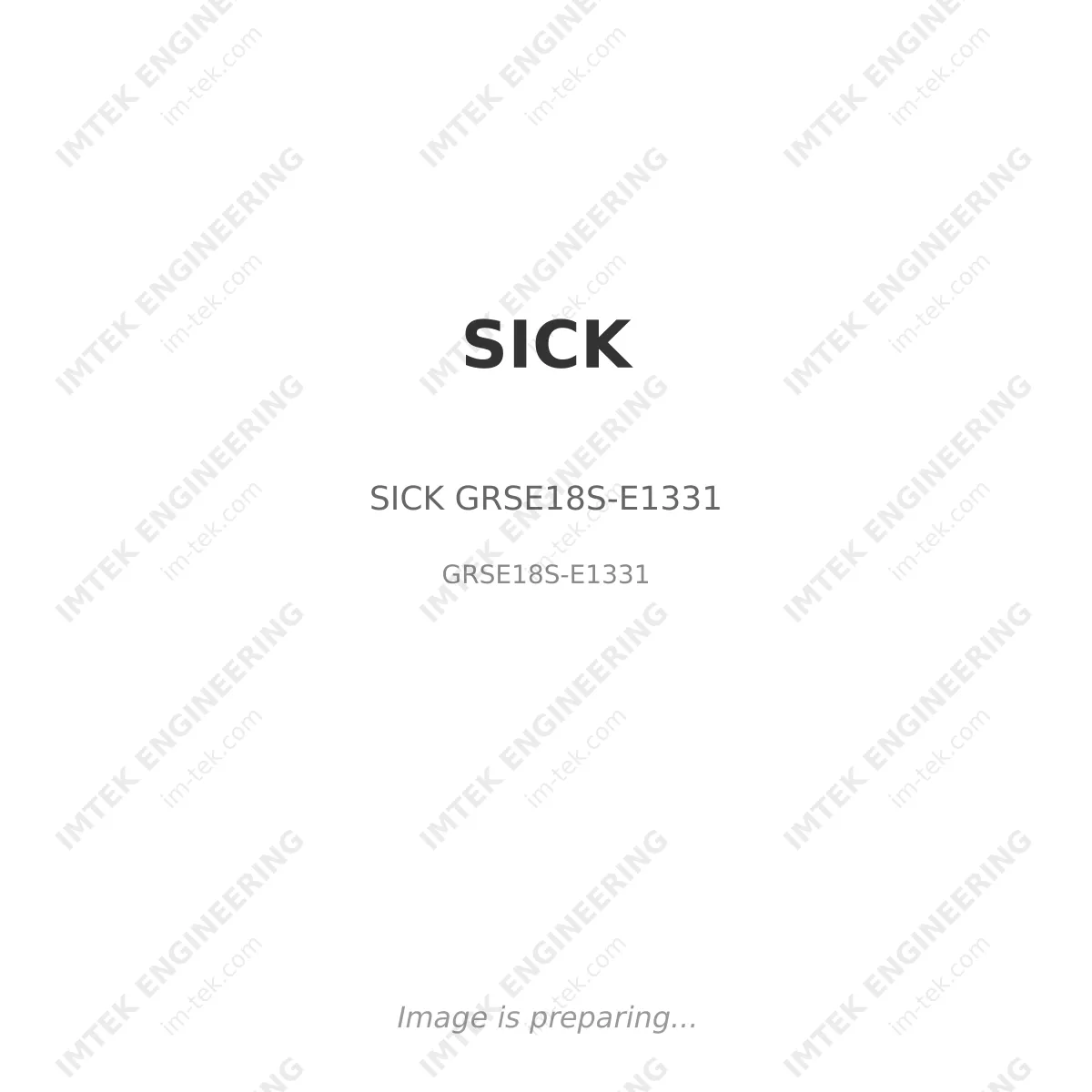 SICK SICK GRSE18S-E1331 - GRSE18S-E1331