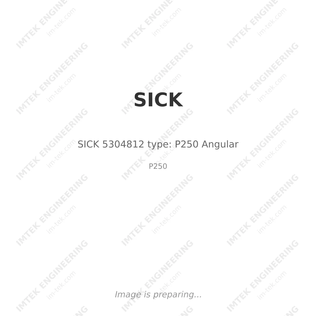 SICK SICK 5304812 type: P250 Angular - P250