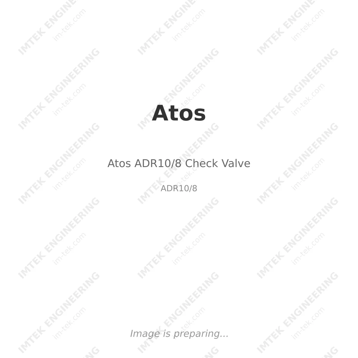 Atos Atos ADR10/8 Check Valve - ADR10/8