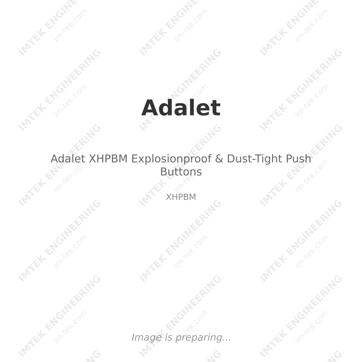 Adalet Adalet XHPBM Explosionproof & Dust-Tight Push Buttons - XHPBM