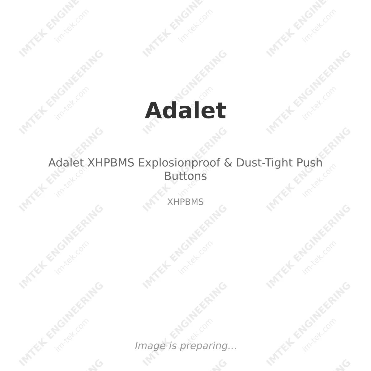 Adalet Adalet XHPBMS Explosionproof & Dust-Tight Push Buttons - XHPBMS