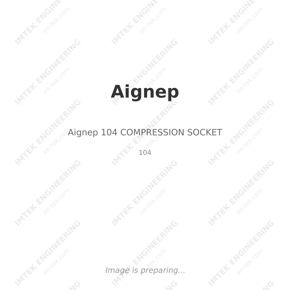 Aignep Aignep 104 COMPRESSION SOCKET - 104