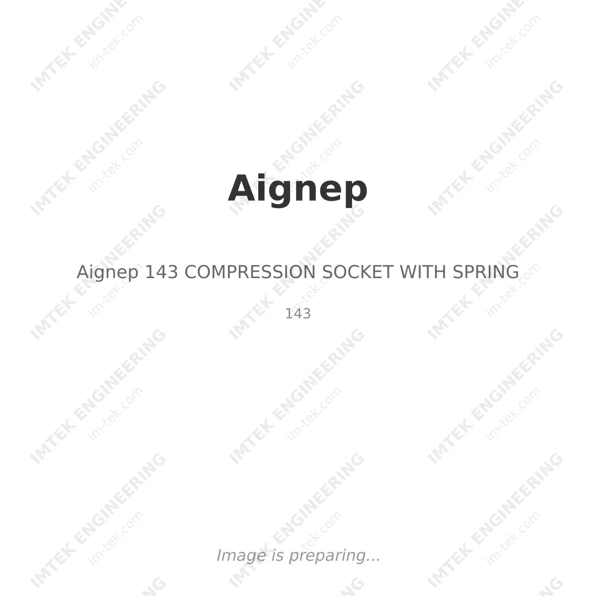 Aignep Aignep 143 COMPRESSION SOCKET WITH SPRING - 143