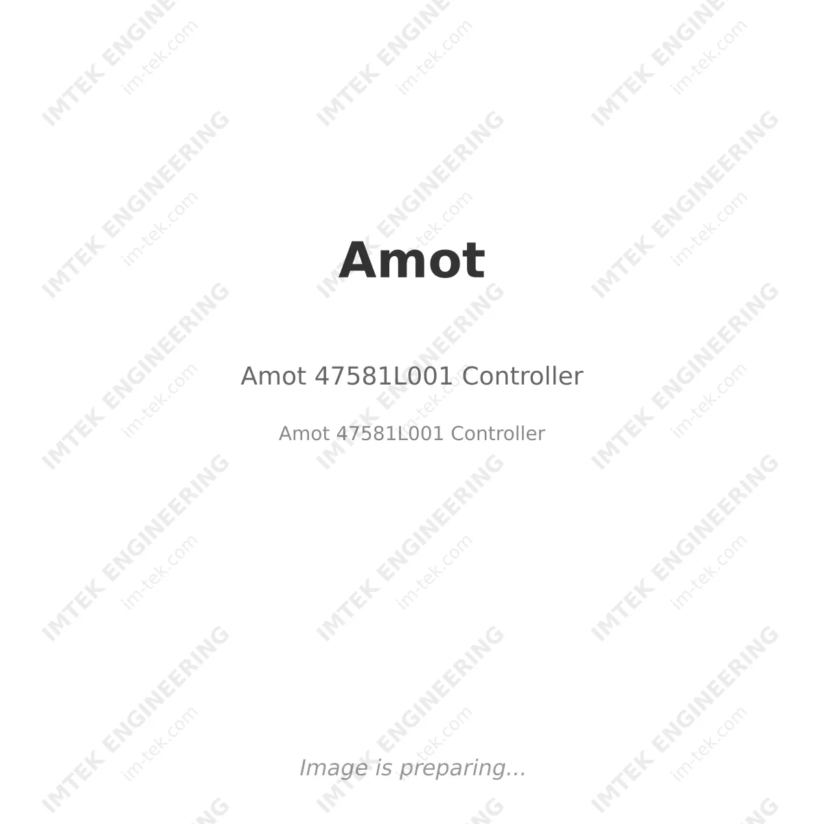 Amot Amot 47581L001 Controller - Amot 47581L001 Controller