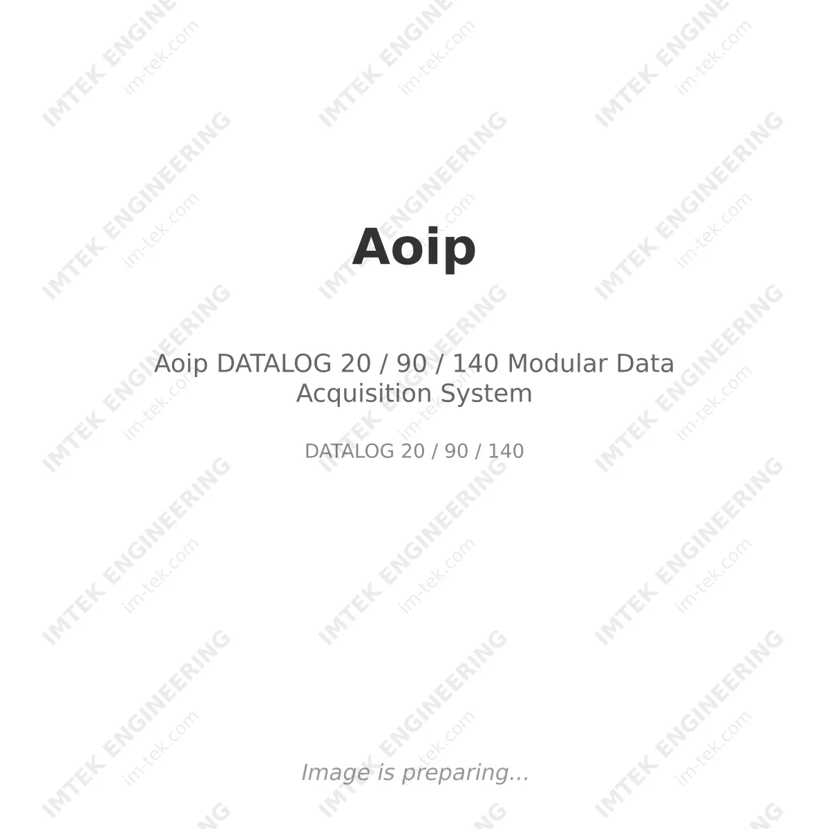 Aoip Aoip DATALOG 20 / 90 / 140 Modular Data Acquisition System - DATALOG 20 / 90 / 140