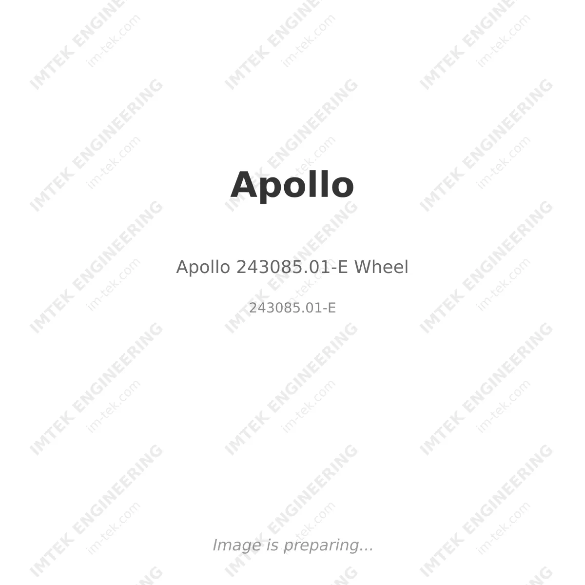 Apollo Apollo 243085.01-E Wheel - 243085.01-E