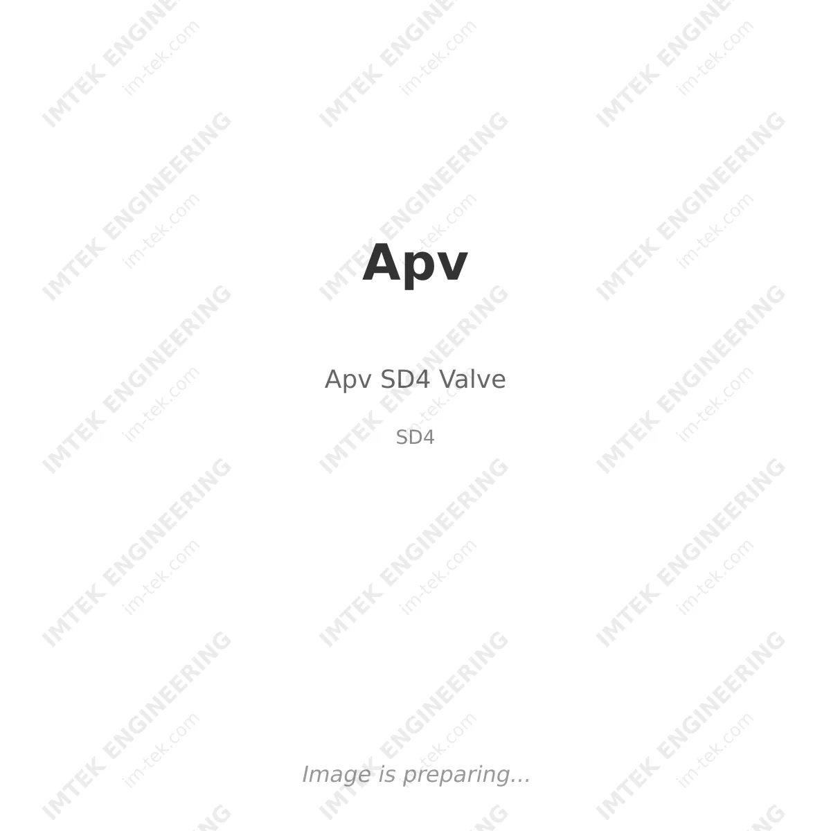 Apv Apv SD4 Valve - SD4