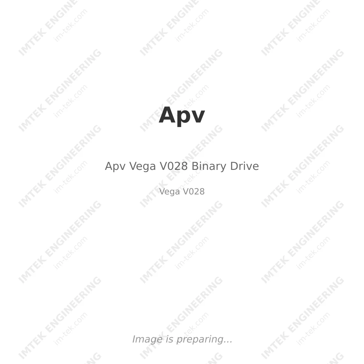 Apv Apv Vega V028 Binary Drive - Vega V028