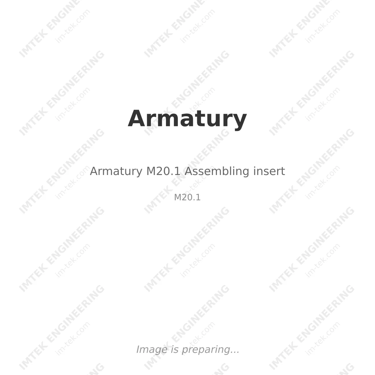 Armatury Armatury M20.1 Assembling insert - M20.1