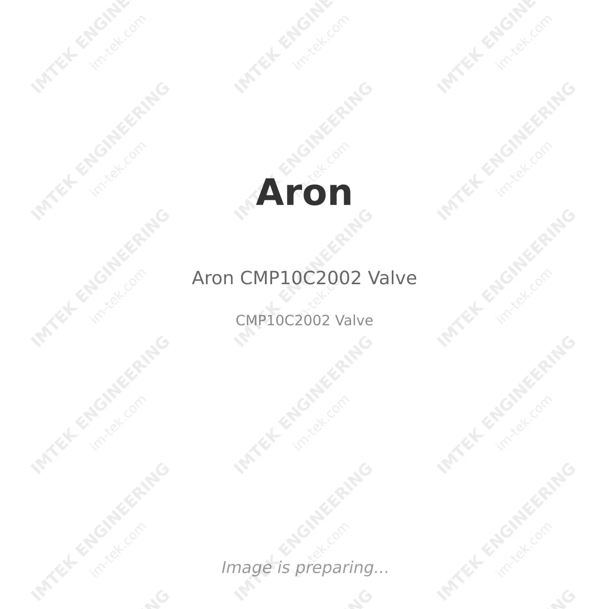 Aron Aron CMP10C2002 Valve - CMP10C2002 Valve
