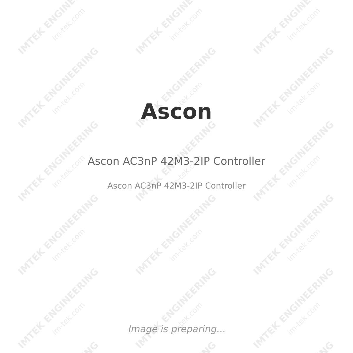 Ascon Ascon AC3nP 42M3-2IP Controller - Ascon AC3nP 42M3-2IP  Controller