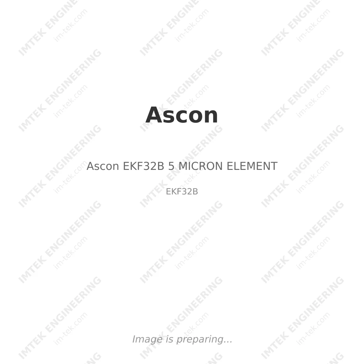 Ascon Ascon EKF32B 5 MICRON ELEMENT - EKF32B