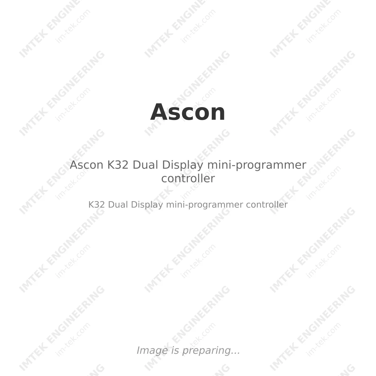 Ascon Ascon K32 Dual Display mini-programmer controller - K32 Dual Display mini-programmer controller