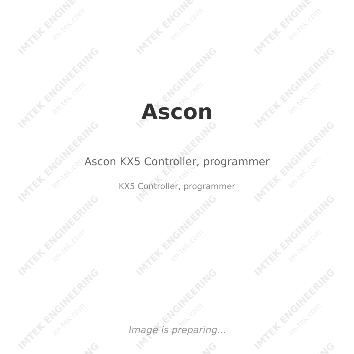 Ascon Ascon KX5 Controller, programmer - KX5 Controller, programmer