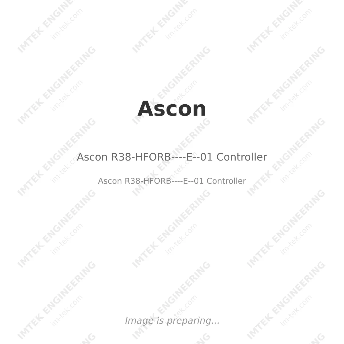 Ascon Ascon R38-HFORB----E--01 Controller - Ascon R38-HFORB----E--01 Controller