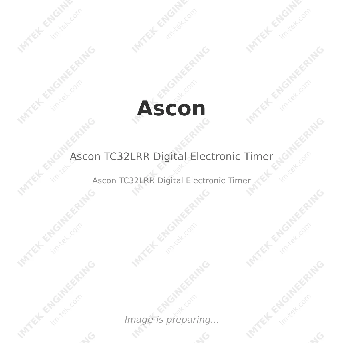 Ascon Ascon TC32LRR Digital Electronic Timer - Ascon TC32LRR Digital Electronic Timer