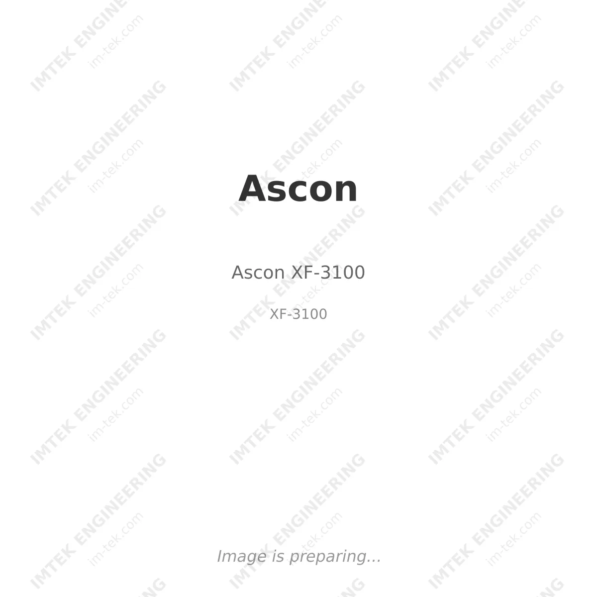 Ascon Ascon XF-3100 - XF-3100