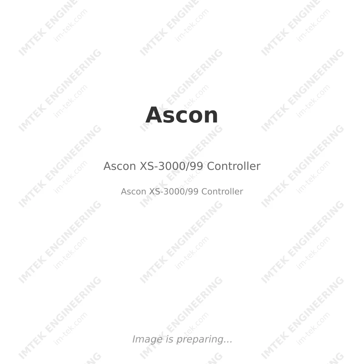 Ascon Ascon XS-3000/99 Controller - Ascon XS-3000/99 Controller