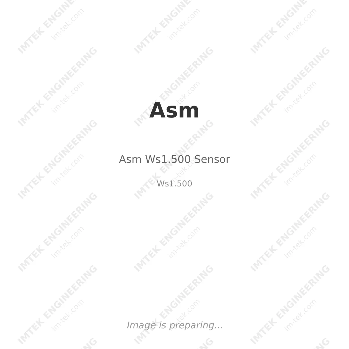 Asm Asm Ws1.500 Sensor - Ws1.500