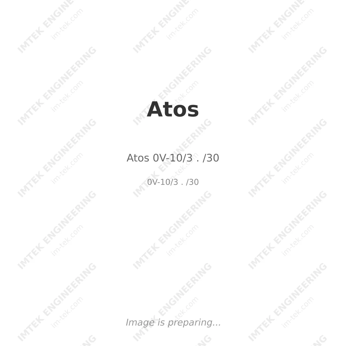 Atos Atos 0V-10/3 . /30 - 0V-10/3 . /30