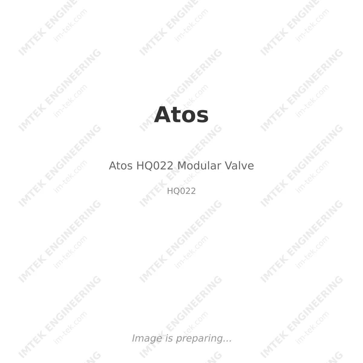 Atos Atos HQ022 Modular Valve - HQ022