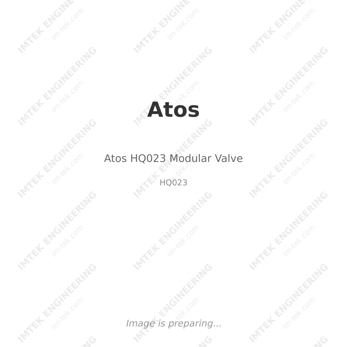 Atos Atos HQ023 Modular Valve - HQ023