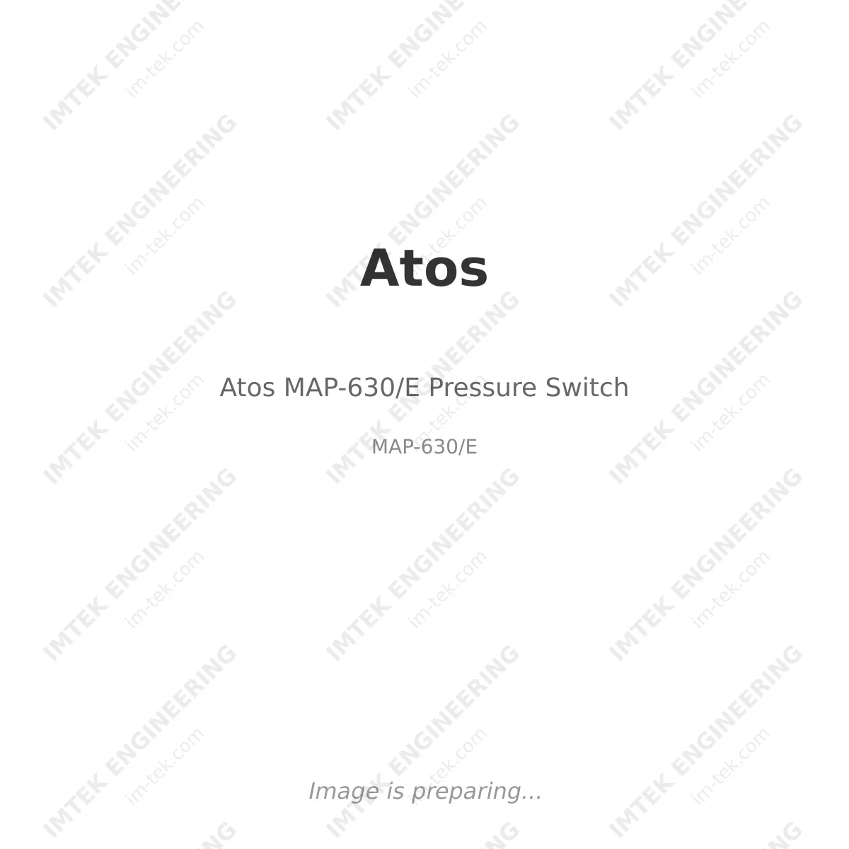 Atos Atos MAP-630/E Pressure Switch - MAP-630/E