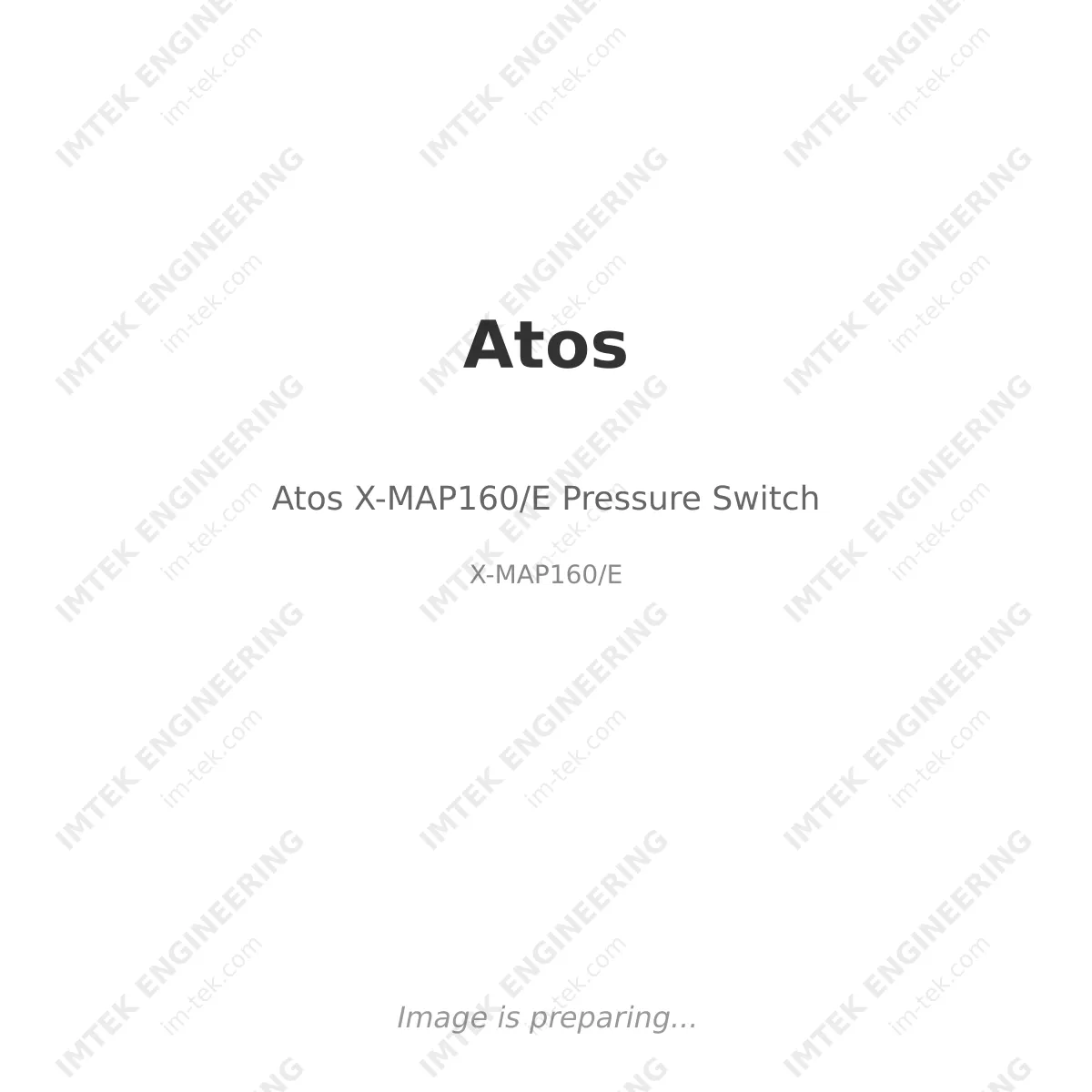 Atos Atos X-MAP160/E Pressure Switch - X-MAP160/E