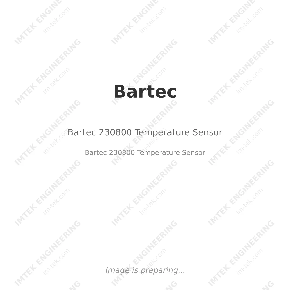 Bartec Bartec 230800 Temperature Sensor - Bartec 230800 Temperature Sensor