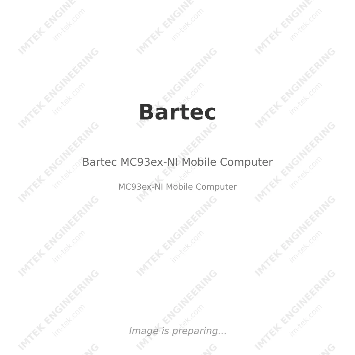 Bartec Bartec MC93ex-NI Mobile Computer - MC93ex-NI Mobile Computer