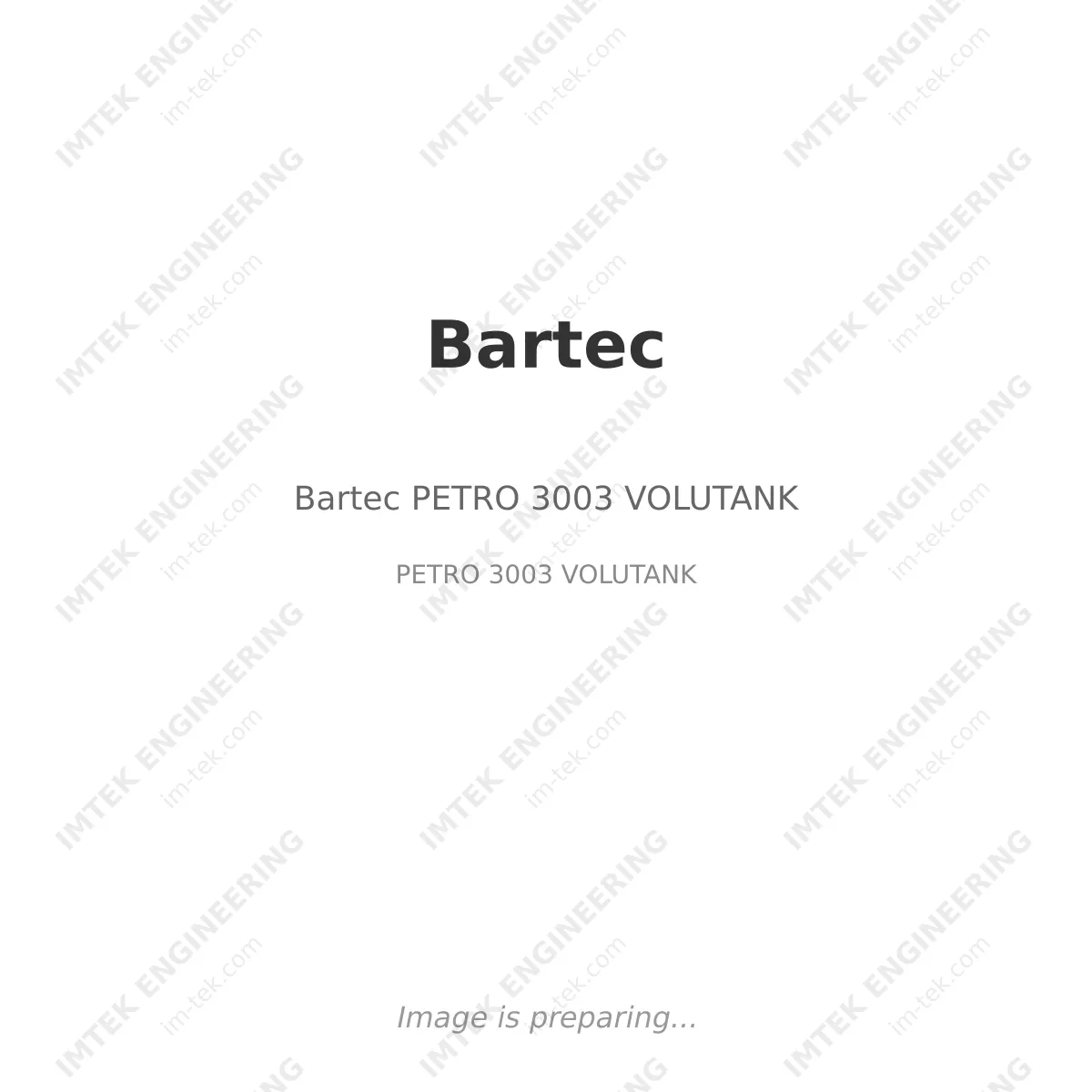 Bartec Bartec PETRO 3003 VOLUTANK - PETRO 3003 VOLUTANK