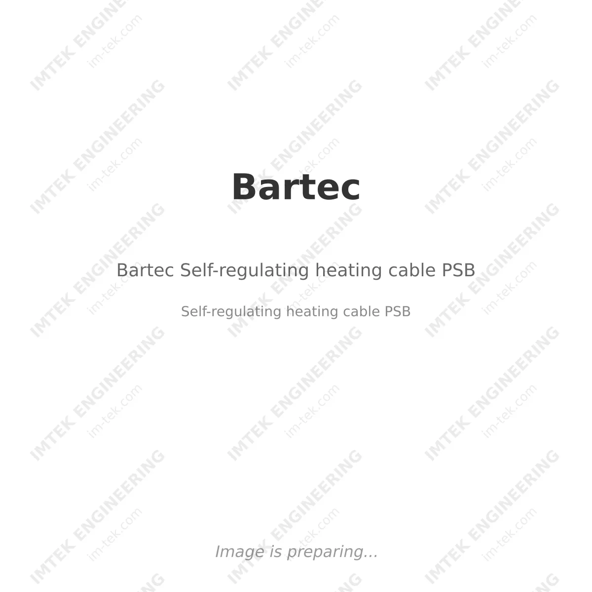 Bartec Bartec Self-regulating heating cable PSB - Self-regulating heating cable PSB