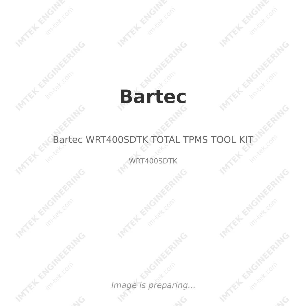 Bartec Bartec WRT400SDTK TOTAL TPMS TOOL KIT - WRT400SDTK