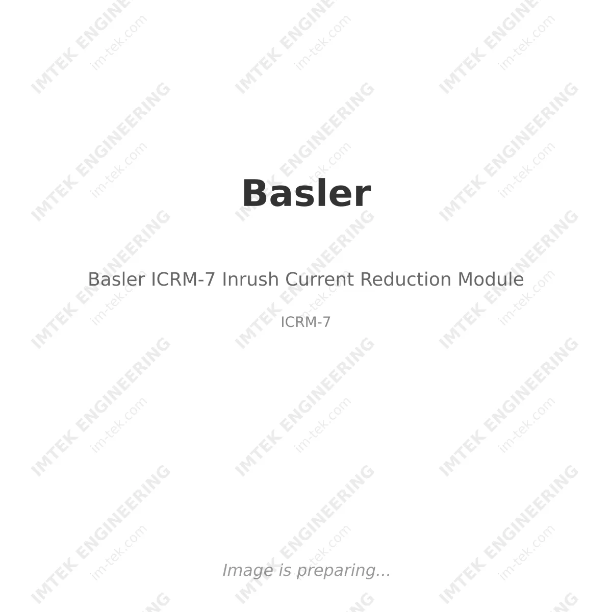 Basler Basler ICRM-7 Inrush Current Reduction Module - ICRM-7