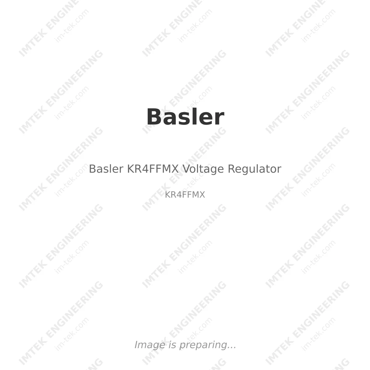 Basler Basler KR4FFMX Voltage Regulator - KR4FFMX