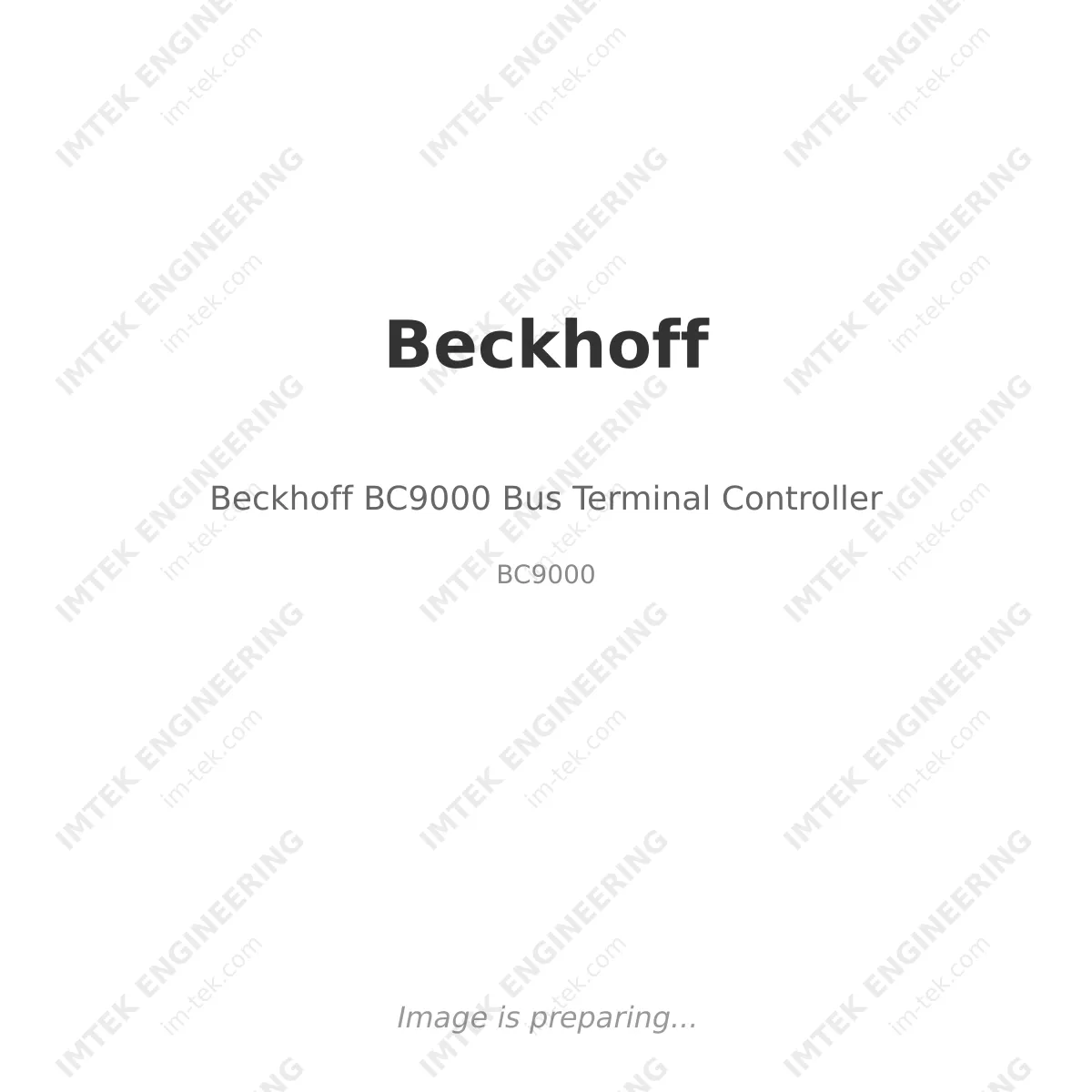 Beckhoff Beckhoff BC9000 Bus Terminal Controller - BC9000