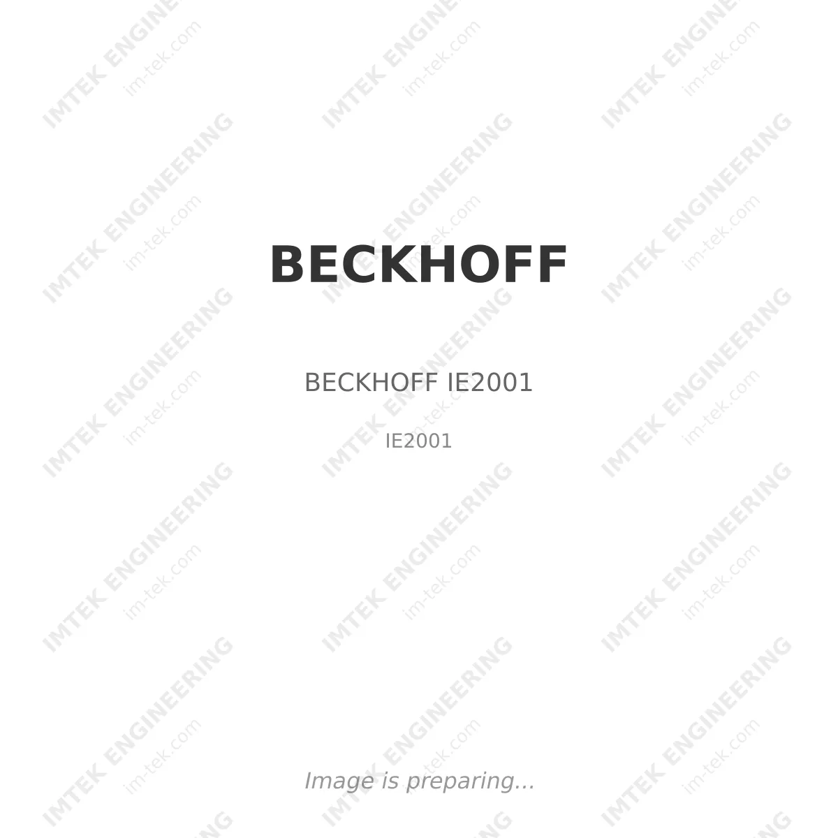 BECKHOFF BECKHOFF IE2001 - IE2001