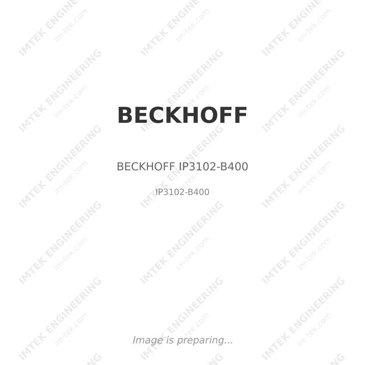 BECKHOFF BECKHOFF IP3102-B400 - IP3102-B400