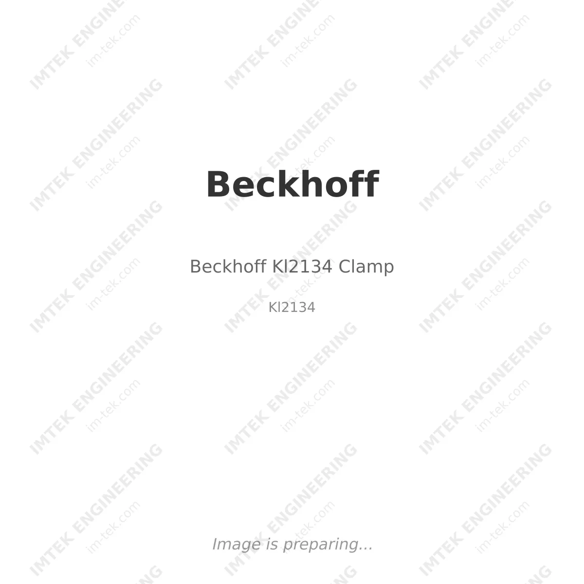 Beckhoff Beckhoff Kl2134 Clamp - Kl2134