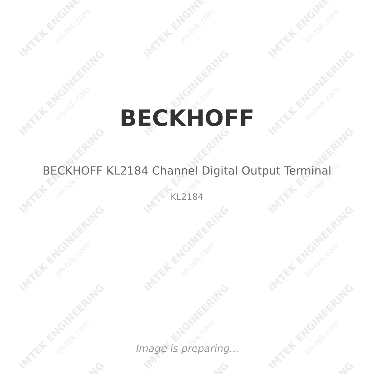 BECKHOFF BECKHOFF KL2184 Channel Digital Output Terminal - KL2184