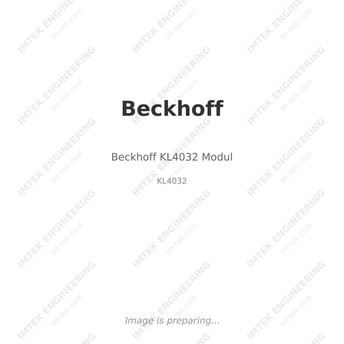 Beckhoff Beckhoff KL4032 Modul - KL4032
