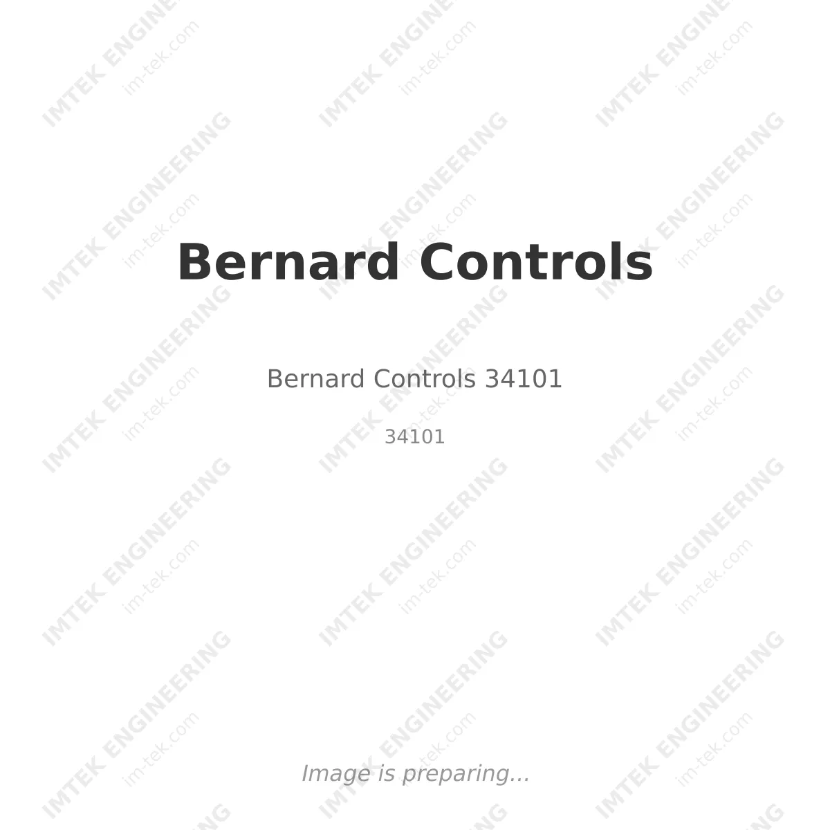 Bernard Controls Bernard Controls 34101 - 34101