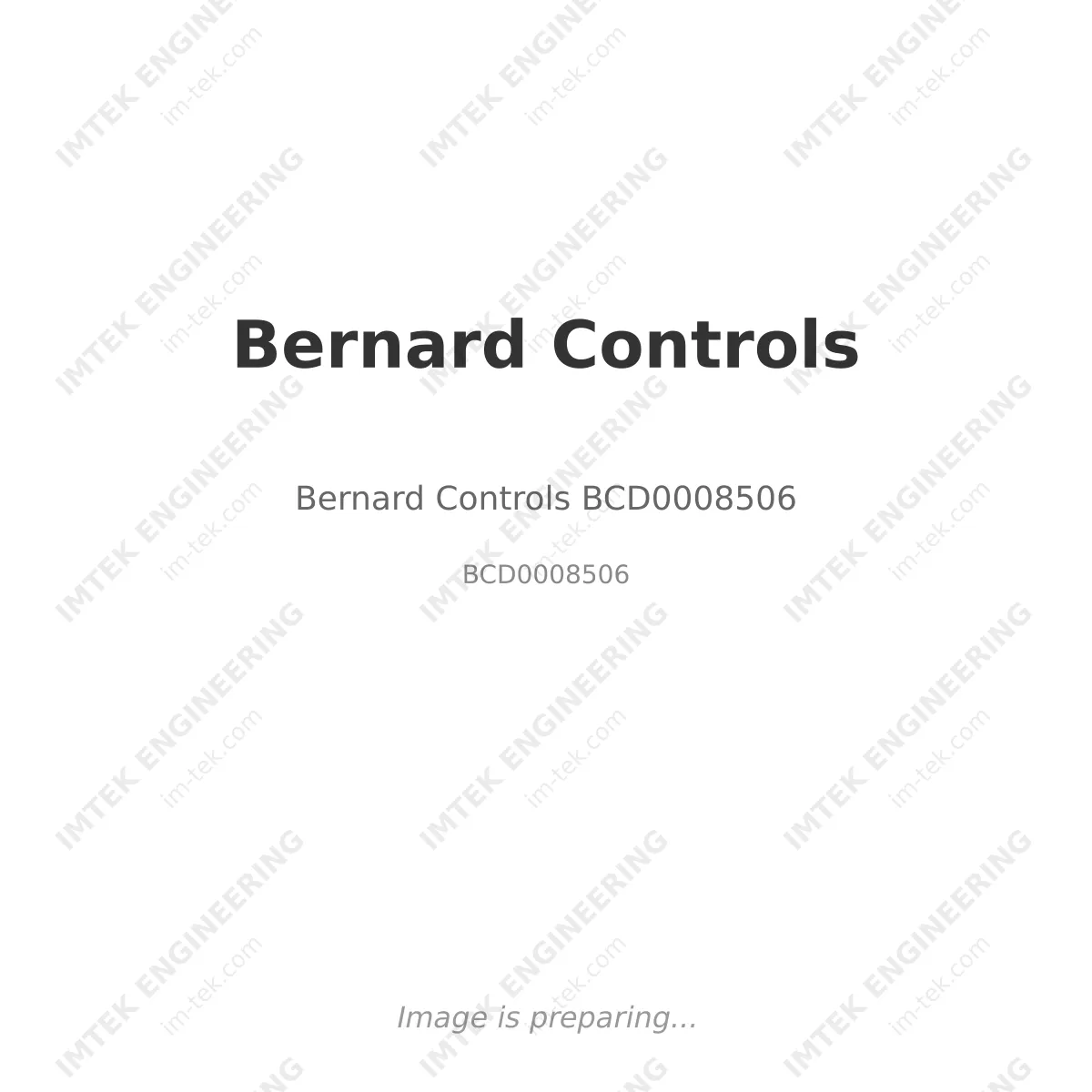 Bernard Controls Bernard Controls BCD0008506 - BCD0008506