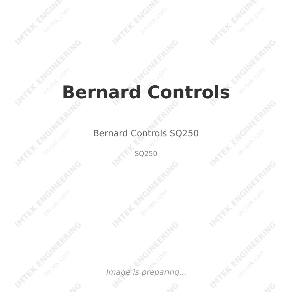 Bernard Controls Bernard Controls SQ250 - SQ250