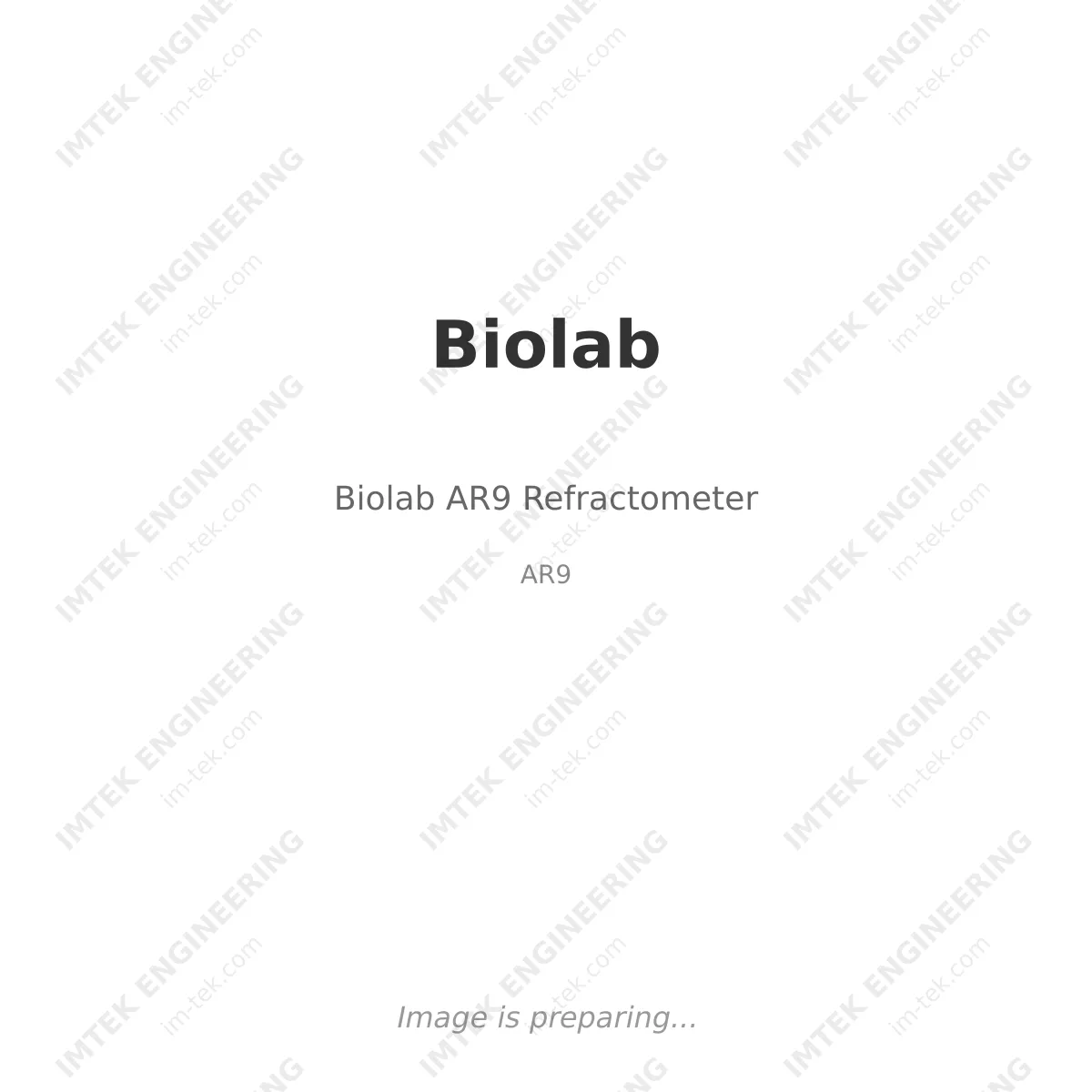 Biolab Biolab AR9 Refractometer - AR9