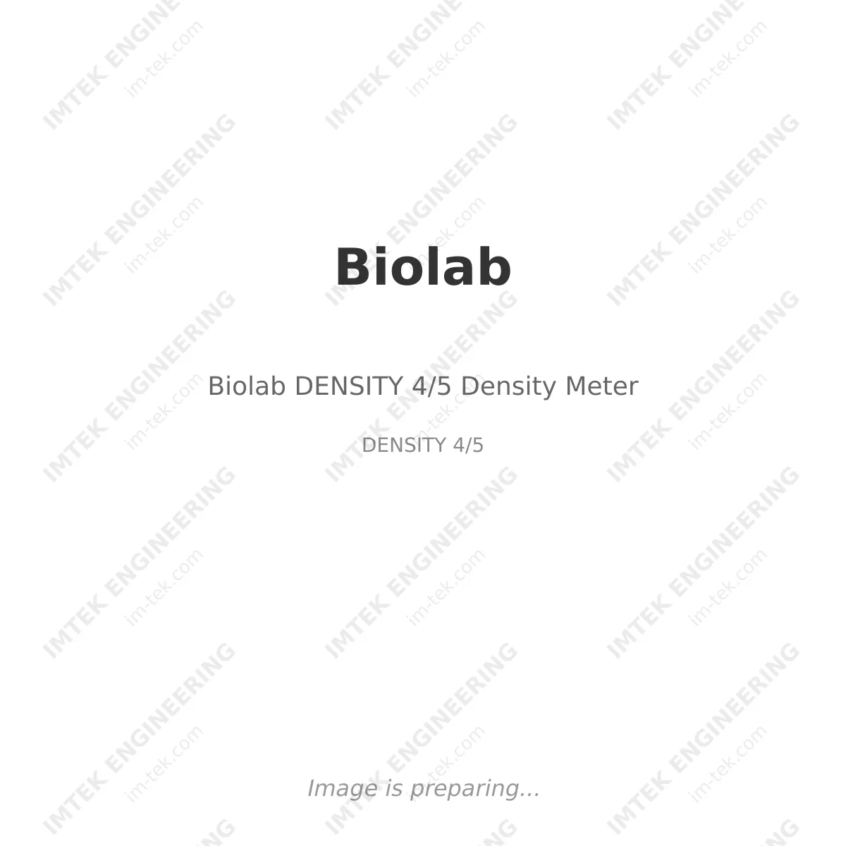 Biolab Biolab DENSITY 4/5 Density Meter - DENSITY 4/5